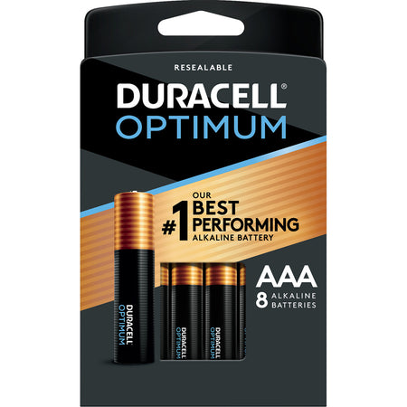 Duracell Optimum AAA 8-Count Batteries with Extra Power Technology