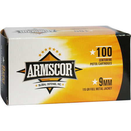 Armscor Value Pack 9mm Luger / Parabellum 115 grain Full Metal Jacket ammunition