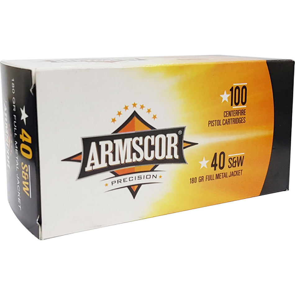 Armscor Precision Value Pack .40 S&W 180 grain Full Metal Jacket ammunition