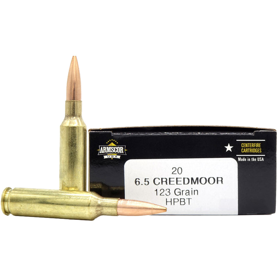 Armscor USA Competition Hollow Point Boat Tail 123 Grain 6.5mm Creedmoor 2750 fps