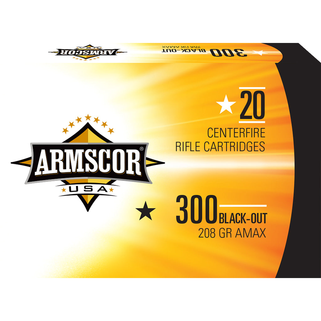 Armscor 300 Blackout 208 Grain A-Max Subsonic 