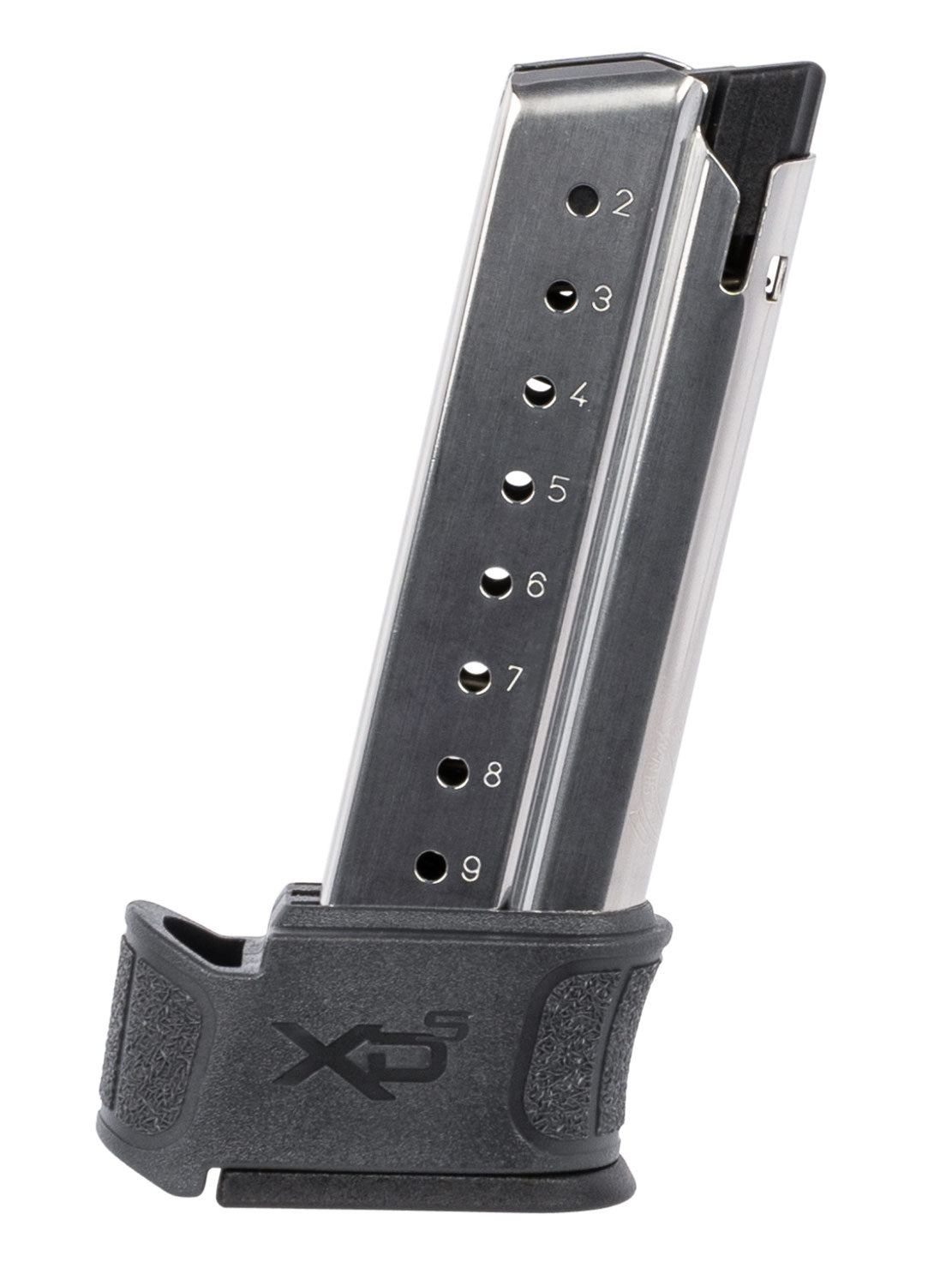 Springfield Armory XDSG09061Y 9mm Luger 9-Round Stainless Steel Gray Sleeve Magazine
