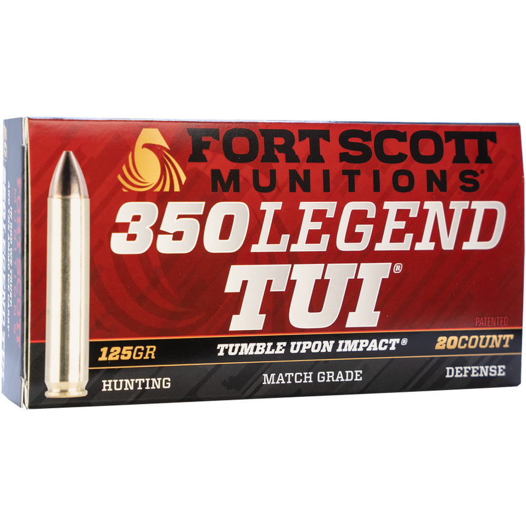 Fort Scott Munitions Tumble Upon Impact (TUI) Solid Copper Spun 125 Grain .350 Legend 2584 fps