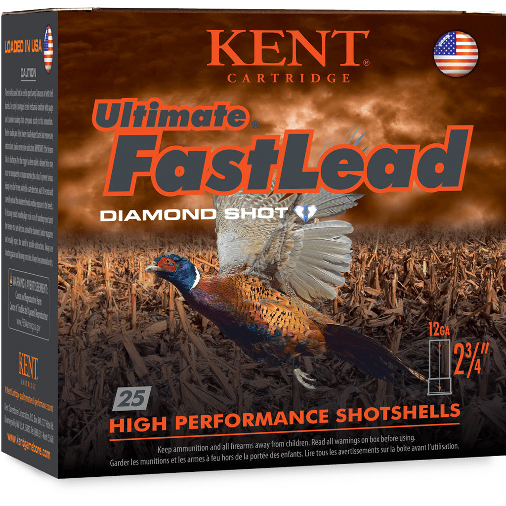 Kent Cartridge K122UFL364 Ultimate Fast Lead 12 Gauge 2-3/4 1-1/4oz #4 1350 fps