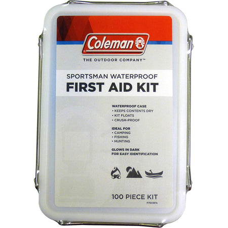 Coleman Glow-in-the-Dark Waterproof First Aid Kit 100 Piece