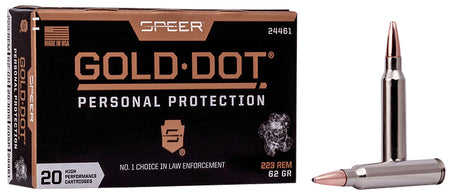 Speer Gold Dot Hollow Point Personal Protection .223 Remington 62 grain Soft Point ammunition