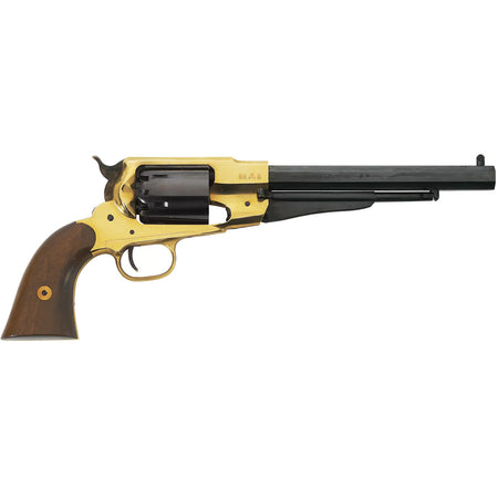 Pietta 1858 New Model Army No Name 44 Caliber Single-Stage Percussion Revolver 8 Inch Barrel Walnut Grip Snake Design
