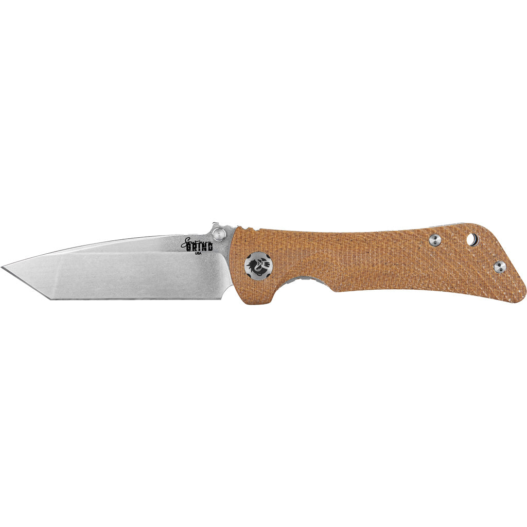 Southern Grind Spider Monkey 3.25 in. Satin Tanto Folding Knife w/ Micarta Handle