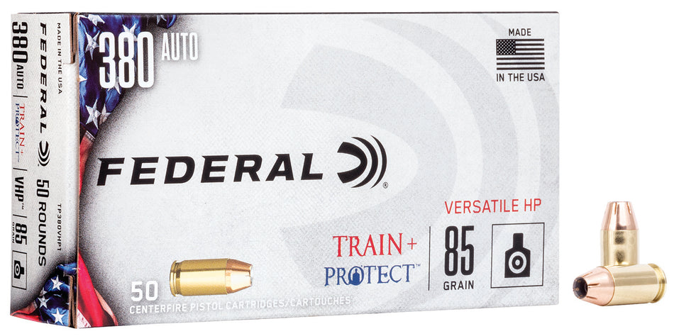 Federal Train & Protect Versatile Hollow Point 85 Grain .380 ACP/Auto 1000 fps