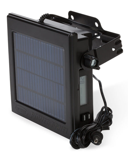 Moultrie MCA13302 Solar Power Panel with Built-In Battery for Game Cameras Black LCD