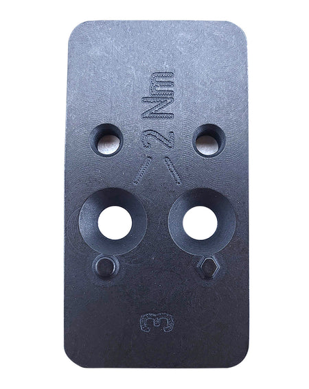 HK VP9 OR Optic Plate #3 Black Steel Compatible with C-More STS2 Footprint