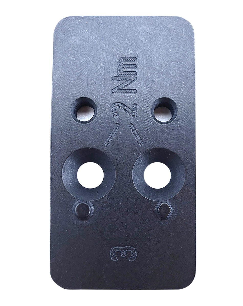 HK VP9 OR Optic Plate #3 Black Steel Compatible with C-More STS2 Footprint