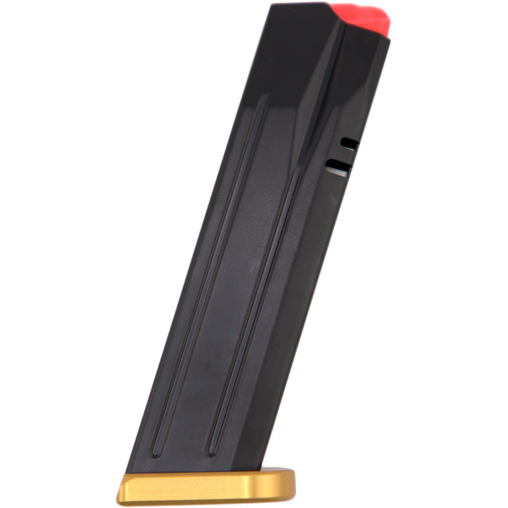 CZ 9mm Competition Magazine 19 rd. Gold Base Pad Fits P-10 F/P-09