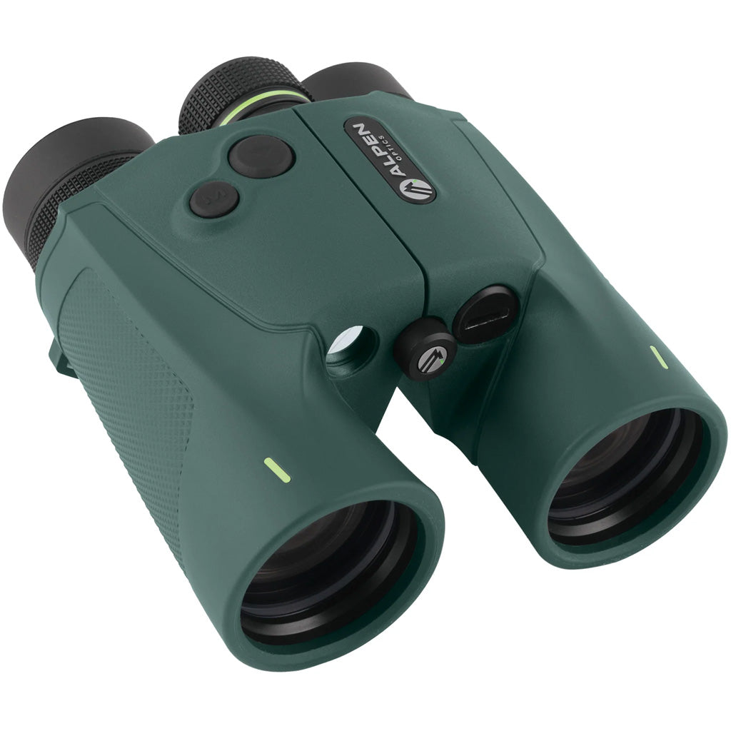 Alpen Waterproof 10X42 Binocular Laser Rangefinder with ED Glass, 2500 Yard Capacity