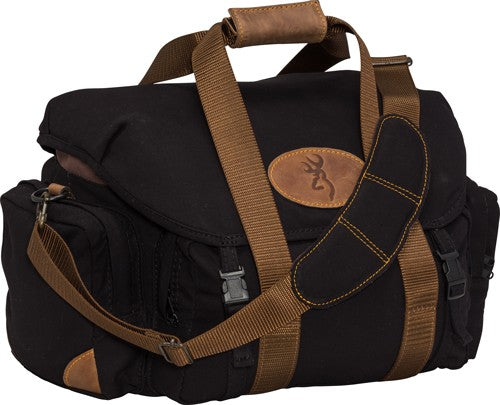 Browning Lona Canvas Shooting Bag Black/Brown Multi-Pocket