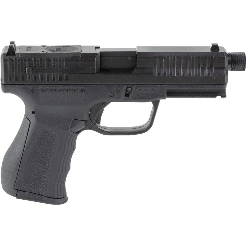 FMK G3 Threaded Barrel Pistol 9mm 4.5 in. Black w/ Glock Comp Sights 14 rd.