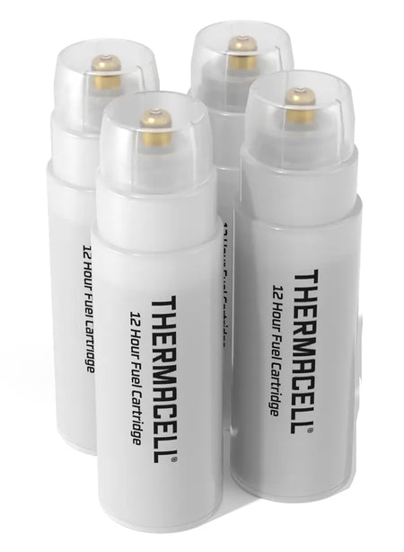 Thermacell C4 Repellent Fuel Cartridge Refills 4-Pack Odorless 15 ft Mosquito Protection 48-Hour Coverage