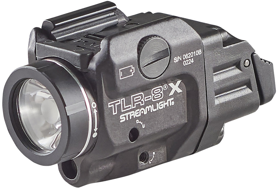 Streamlight TLR-8 A 500-Lumen Weapon-Mounted Light with Red Laser, Black Anodized Aluminum