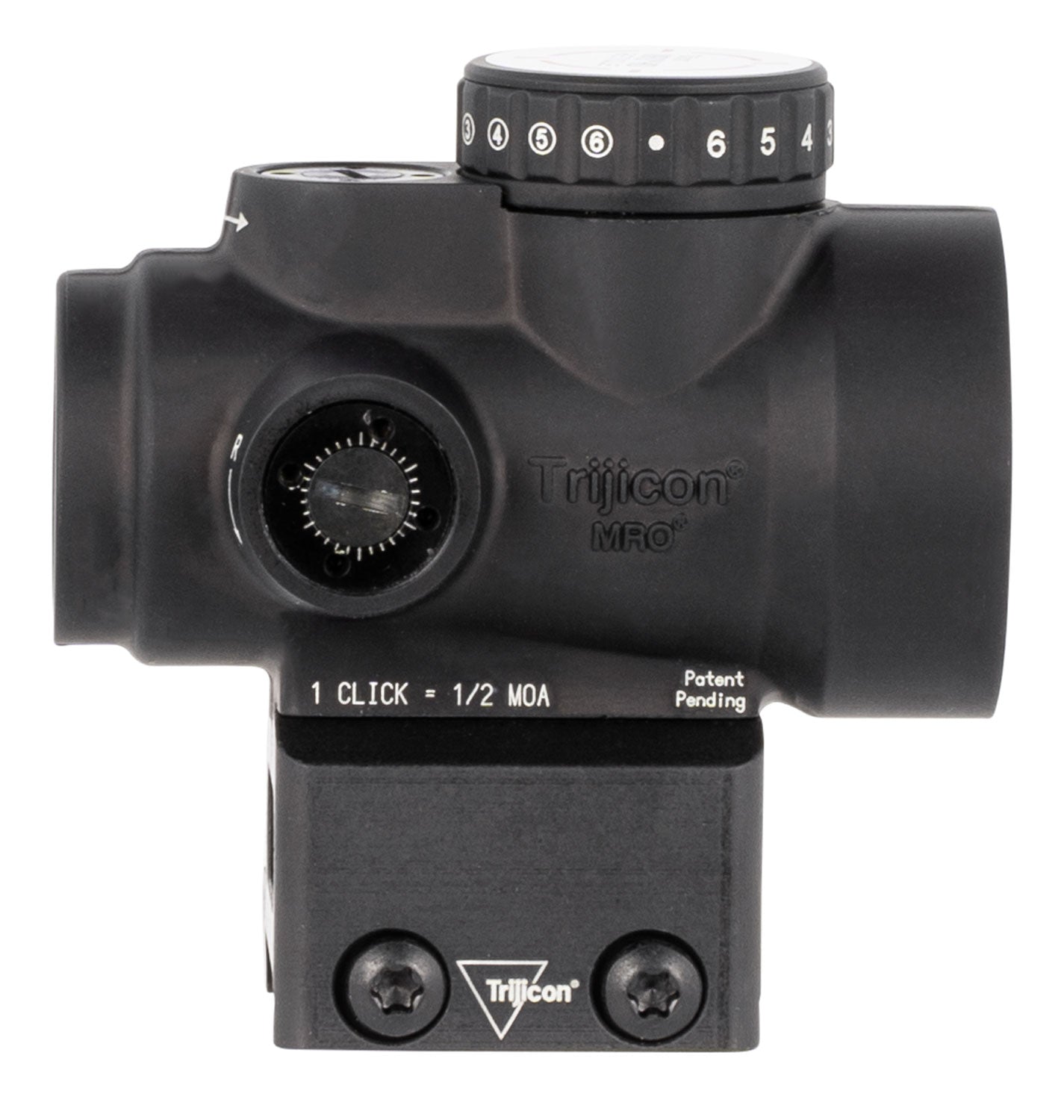 Trijicon MRO HD 2200052 Matte Black 1x25 Multi Reticle Red Dot Sight Full Cowitness Mount Included