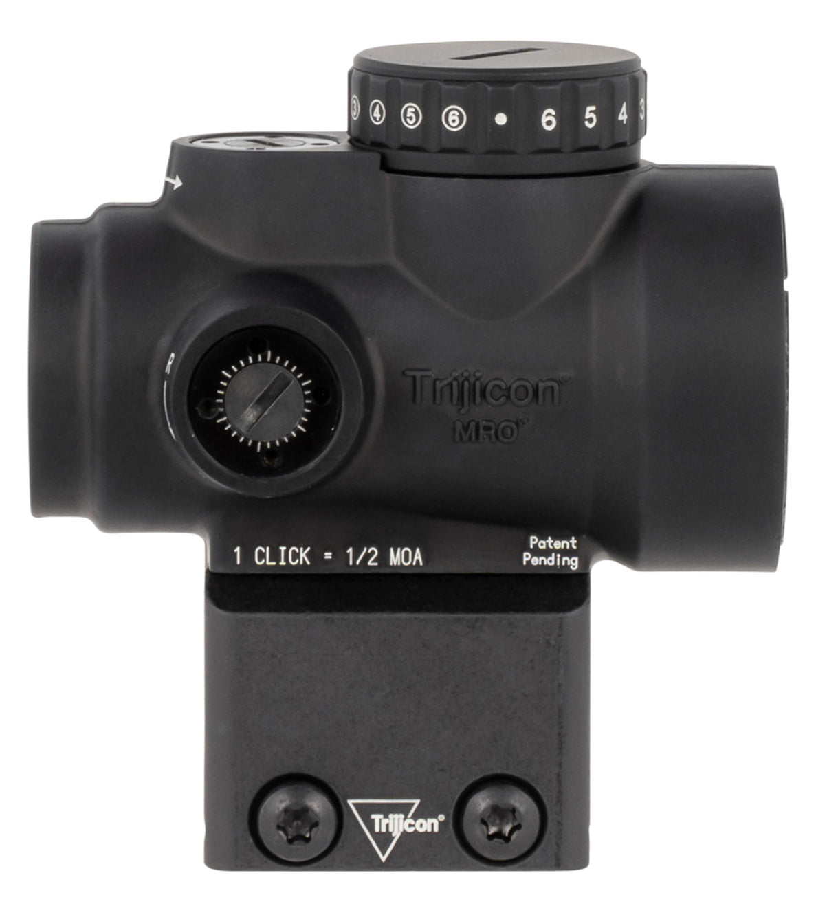 Trijicon MRO HD 2200053 Matte Black 1x25 Multi Reticle Red Dot Sight w/ Lower 1/3 Cowitness Mount