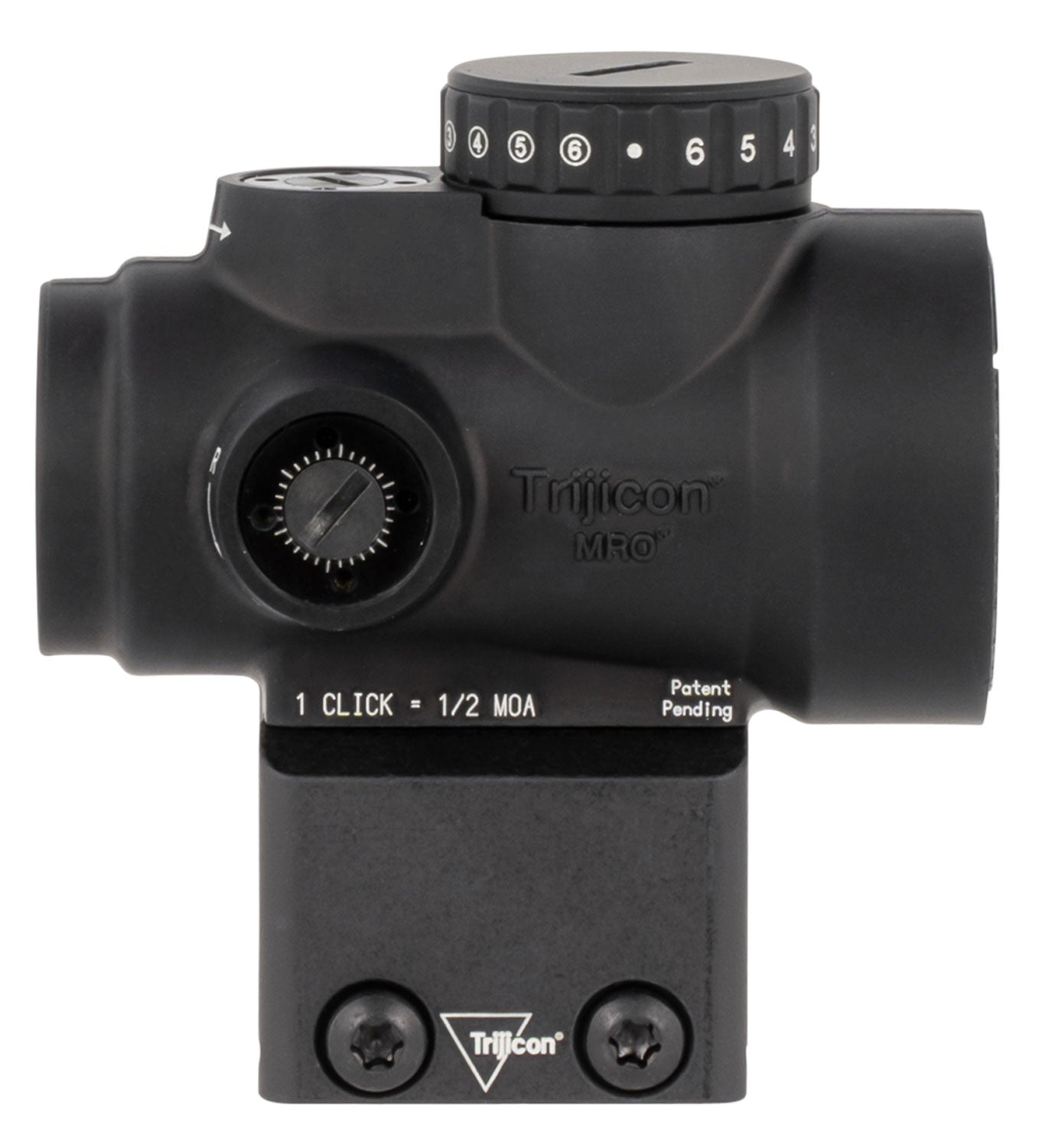 Trijicon MRO HD 2200053 Matte Black 1x25 Multi Reticle Red Dot Sight w/ Lower 1/3 Cowitness Mount