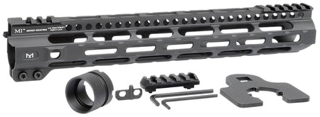 Midwest Industries 12.625" Combat Lightweight AR-15 M-LOK Handguard Black Hardcoat Anodized Aluminum Picatinny