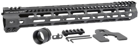 Midwest Industries 14" Combat Lightweight AR-15 M-LOK Handguard Picatinny Black Hardcoat Anodized Aluminum