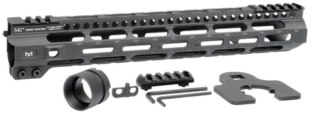 Midwest Industries 12.625" Ultralight AR-15 M-LOK Handguard Picatinny Black Hardcoat Anodized Aluminum
