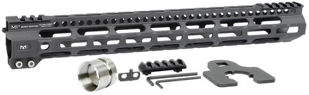Midwest Industries 15" Ultralight AR-15 M-LOK Handguard Picatinny Black Hardcoat Anodized Aluminum