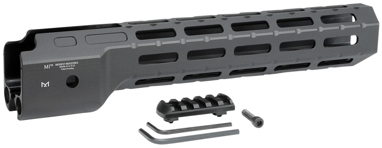 Midwest Industries Ruger PC9 Combat M-LOK Handguard 12" 6061-T6 Aluminum Black Hardcoat Anodized