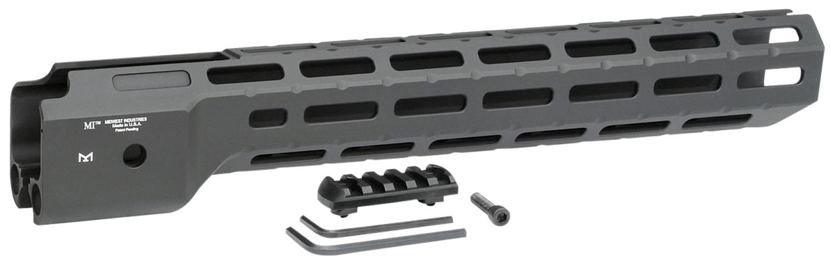 Midwest Industries Combat M-LOK 14" Handguard Ruger PC9 6061 Aluminum Black Anodized