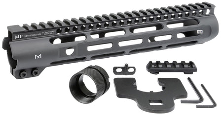 Midwest Industries 10.50" Slimline AR-15 M-LOK Handguard Picatinny Black Hardcoat Anodized Aluminum