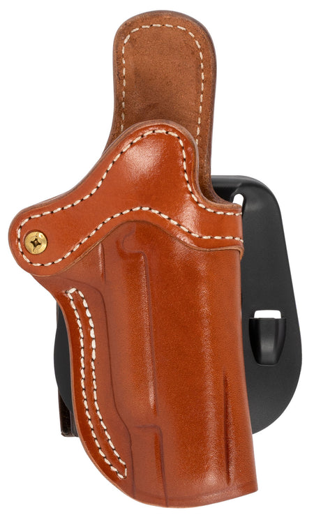 1791 Gunleather BH1 Optic Ready Classic Brown Leather OWB Paddle Holster with Adjustable Cant for 1911 4-5" Barrel, Right Hand