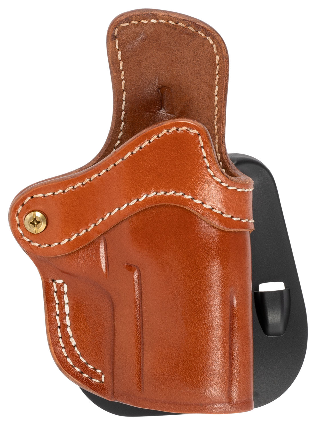 1791 Gunleather BH2.4S Optic Ready Classic Brown Leather OWB Paddle Holster Fits FN 509 and HK VP9SK, Right Hand