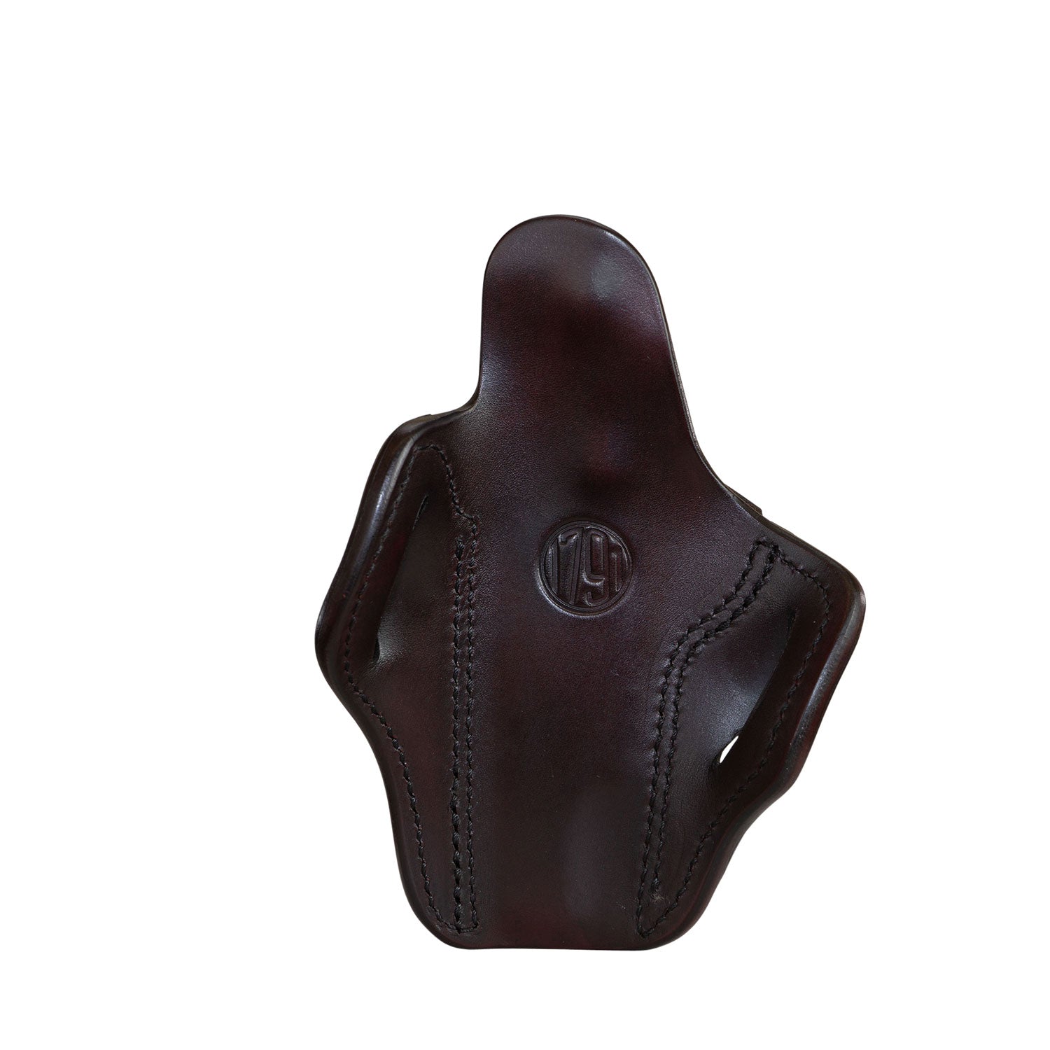 1791 Gunleather BH1 Optic Ready Signature Brown Leather OWB Belt Slide Holster Compatible with 5" 1911, Right Hand