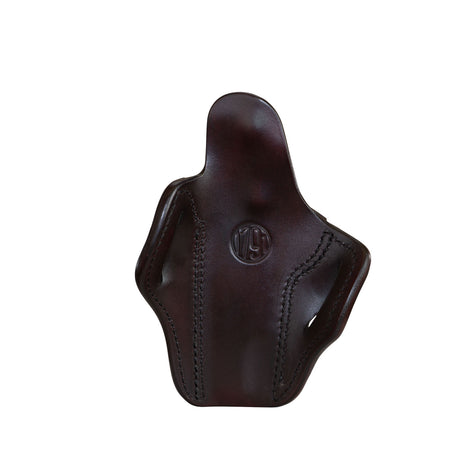 1791 Gunleather BH1 Optic Ready Signature Brown Leather OWB Belt Slide Holster Compatible with 5" 1911, Right Hand