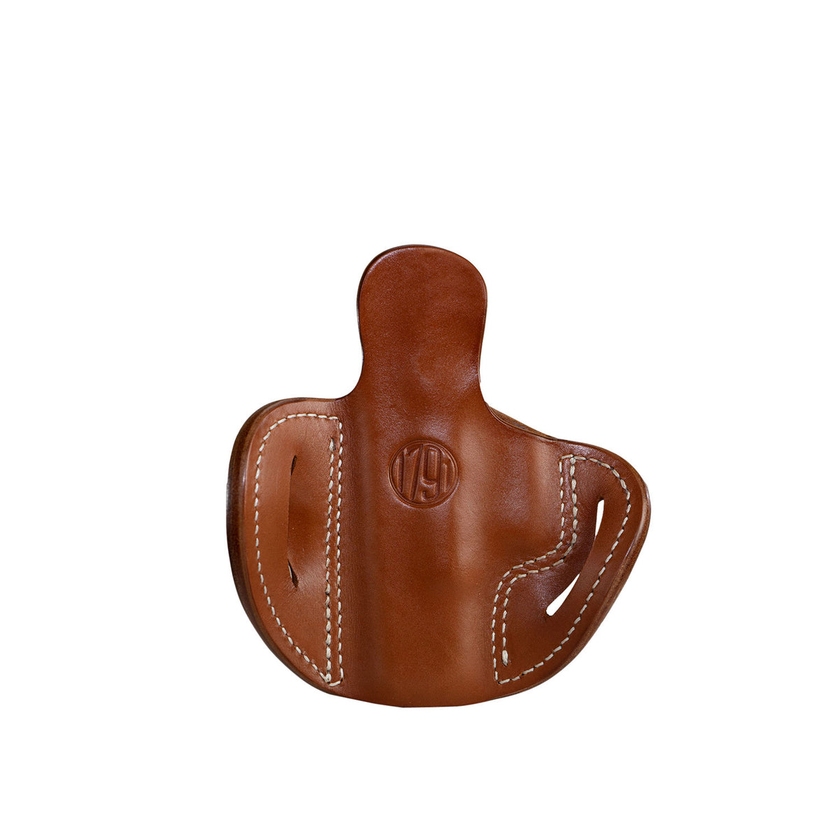 1791 Gunleather BH2.1 Optic Ready Classic Brown Leather OWB Belt Slide Holster Compatible with S&W M&P Shield, Glock 17 & XD, Right Hand