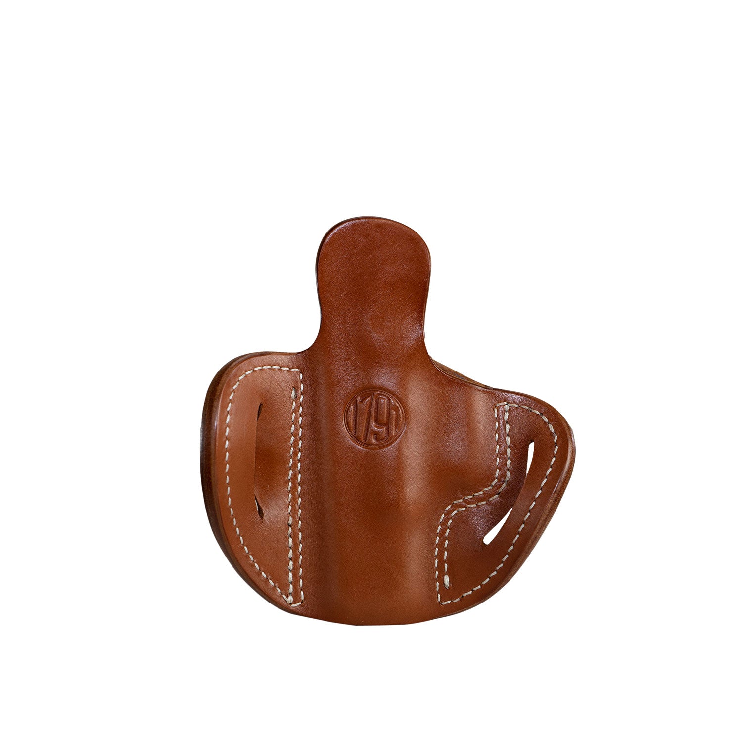 1791 Gunleather BH2.1 Optic Ready Classic Brown Leather OWB Belt Slide Holster Compatible with S&W M&P Shield, Glock 17 & XD, Right Hand