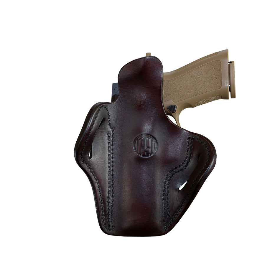 1791 Gunleather Optic Ready OWB Belt Slide BH2.4 Signature Brown – Right Hand, Fits Walther PPQ, Sig P320 & Springfield XD-M
