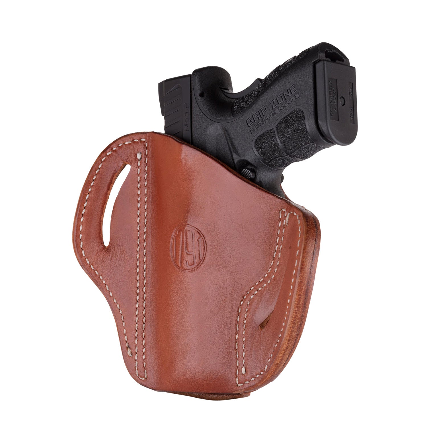 1791 Gunleather Optic Ready OWB Belt Slide BH2.4S Classic Brown Leather – Fits FN 509, HK VP9SK, Right Hand