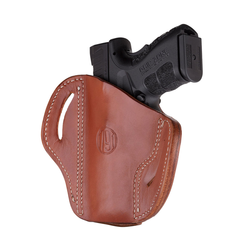 1791 Gunleather Optic Ready OWB Belt Slide BH2.4S Classic Brown Leather – Fits FN 509, HK VP9SK, Right Hand