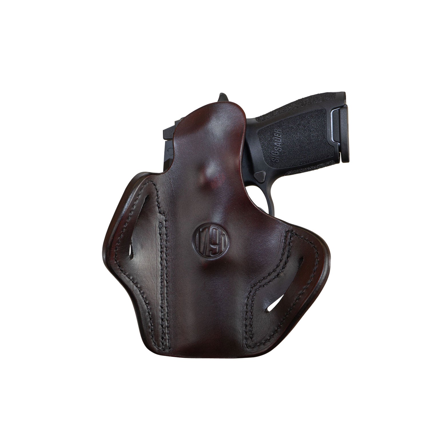 1791 Gunleather Optic Ready OWB Belt Slide BH2.4S Signature Brown – Fits FN 509, HK VP9SK, Right Hand