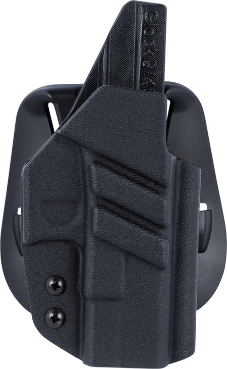 1791 Gunleather OWB Kydex Paddle Holster – Black, Glock 17/19/22/23/26/27/45 Compatible, Right Hand