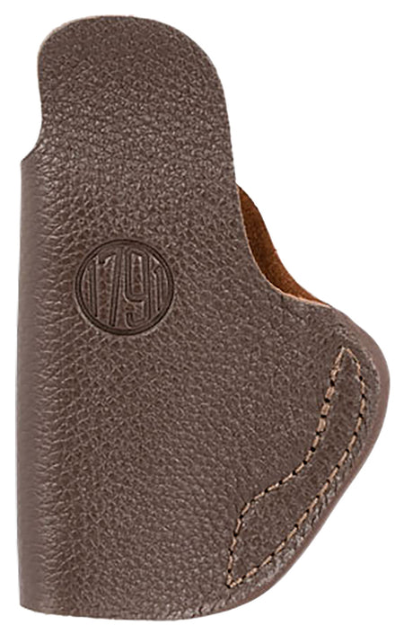 1791 Gunleather Fair Chase IWB Size 01 Deerhide Holster Classic Brown – Fits Ruger LCP 380, S&W M&P Bodyguard & Similar, Right Hand