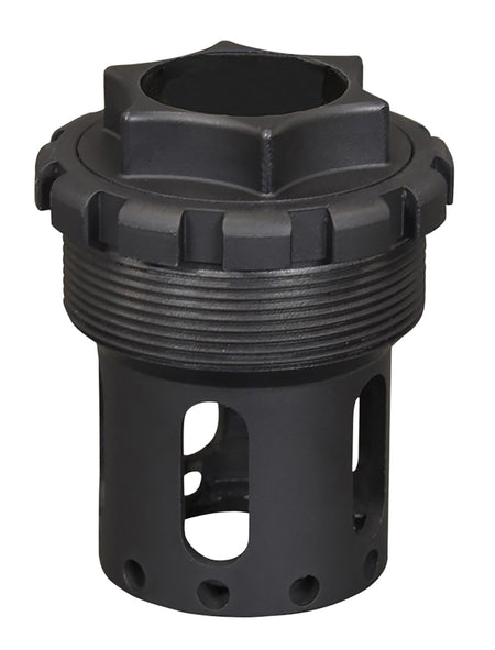 Yankee Hill Nielsen Booster Assembly 1-3/8"-24 for Handgun Suppressors – 17-4 SS, Matte Black
