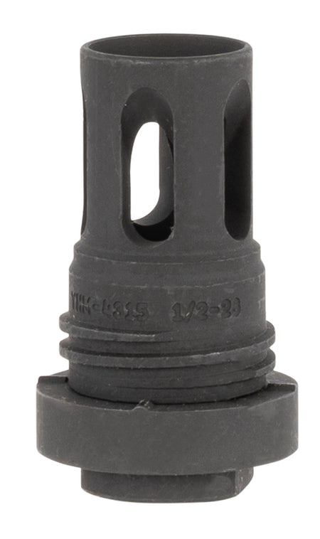 Yankee Hill Mini QD Flash Hider Phosphate Steel 1/2"-28 tpi 2.13" OAL 5.56x45mm AR-Platform