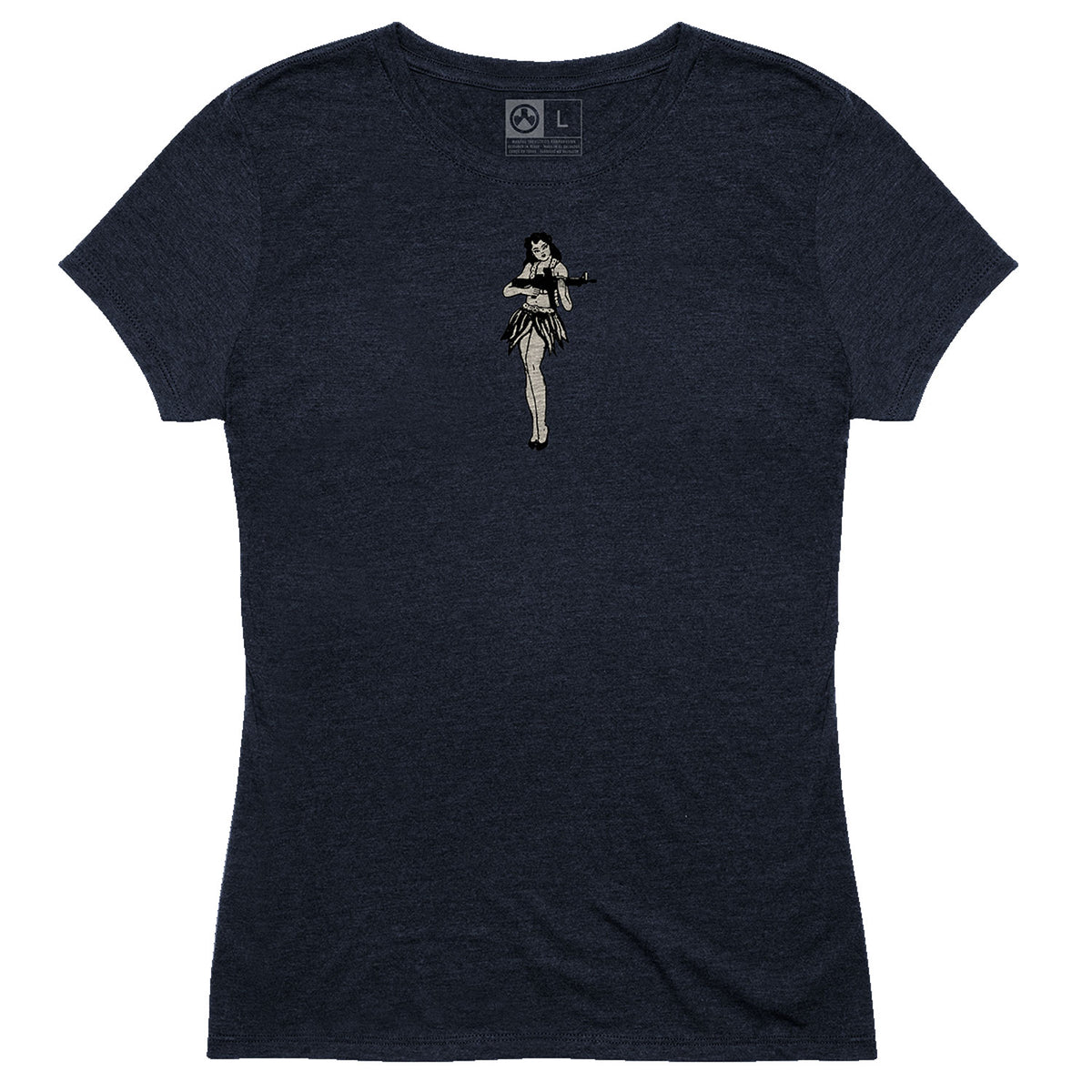 Magpul Women's Hula Girl Navy 25/50/25 CVC Short Sleeve Tee, XS