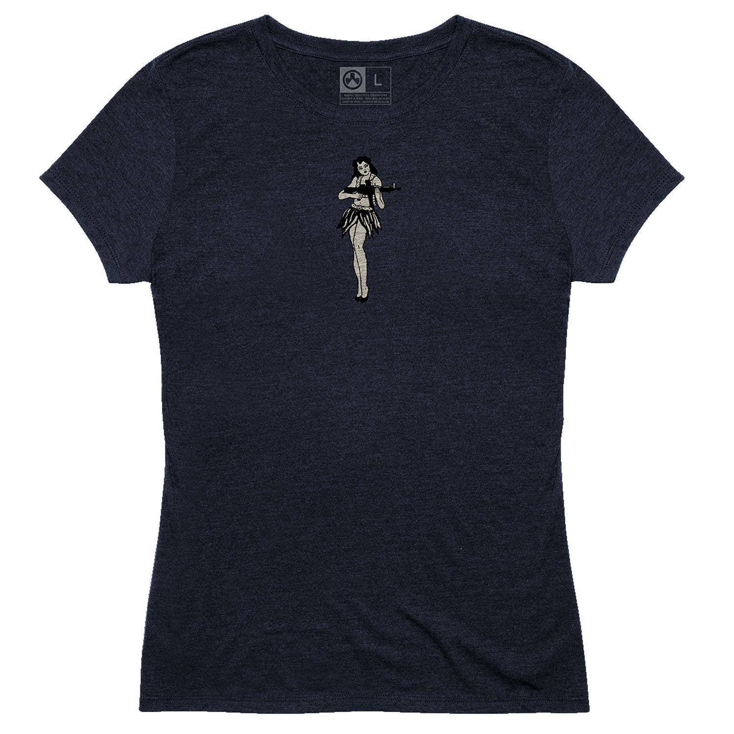 Magpul Women's Hula Girl Navy 25/50/25 CVC Short Sleeve Tee, XS