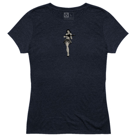 Magpul Women's Hula Girl Navy 25/50/25 CVC Short Sleeve Tee, XS