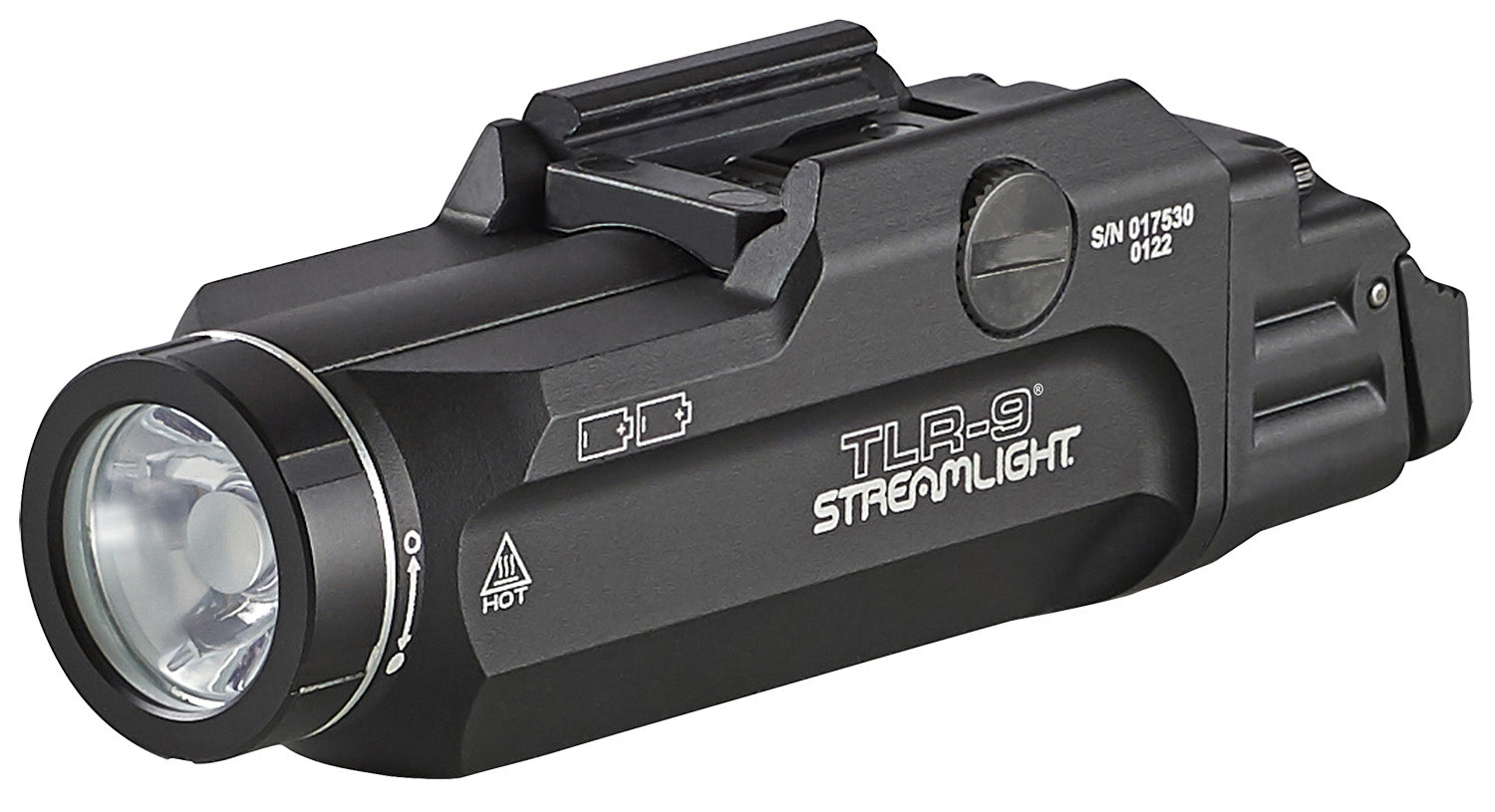 Streamlight TLR-9 1,000-Lumen Full-Frame Pistol Light with Rear Paddle Switches, Black Anodized